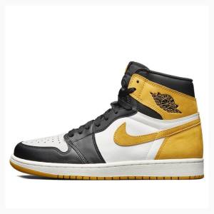 Nike Retro High OG Ochre Basketskor Air Jordan 1 Herr Vita Svarta Guld | JD-945MY