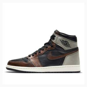 Nike Retro High OG Rust Shadow Basketskor Air Jordan 1 Herr Svarta Bruna | JD-879DK