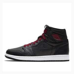 Nike Retro High OG Satin Gym Basketskor Air Jordan 1 Herr Svarta Röda | JD-316EP