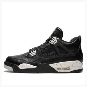 Nike Retro LS Oreo Basketskor Air Jordan 4 Herr Svarta | JD-749MK