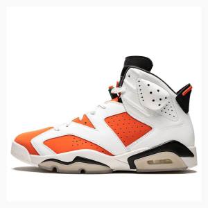 Nike Retro Like Mike - Gatorade Basketskor Air Jordan 6 Herr Vita Orange | JD-315MP