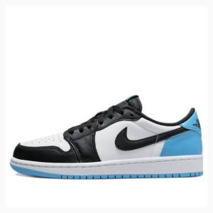 Nike Retro Low OG UNC Sneakers Air Jordan 1 Dam Svarta Vita Blå | JD-608IC