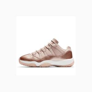 Nike Retro Low Sneakers Air Jordan 11 Dam Guld Rosa | JD-362KT