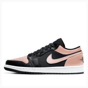 Nike Retro Low Sneakers Air Jordan 1 Herr Svarta Rosa | JD-261TW