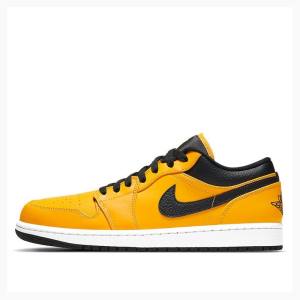 Nike Retro Low Sneakers Air Jordan 1 Herr Guld Svarta | JD-905LM