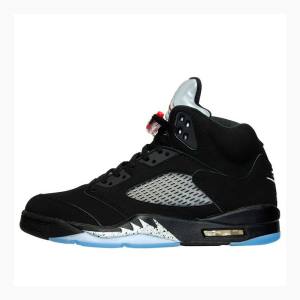 Nike Retro Metallic Basketskor Air Jordan 5 Herr Svarta Silver | JD-756CL