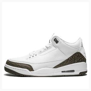 Nike Retro Mocha Basketskor Air Jordan 3 Herr Vita Bruna | JD-258YC