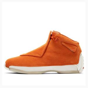 Nike Retro Mocka Basketskor Air Jordan 18 Herr Orange | JD-723ZI