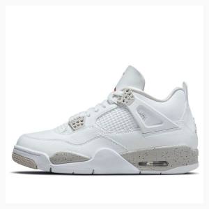 Nike Retro Oreo Tech Basketskor Air Jordan 4 Herr Vita Grå | JD-376EA