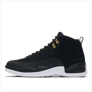 Nike Retro Reverse Taxi Basketskor Air Jordan 12 Herr Svarta Vita | JD-981EK