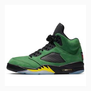 Nike Retro SE Oregon Basketskor Air Jordan 5 Herr Gröna | JD-261JR