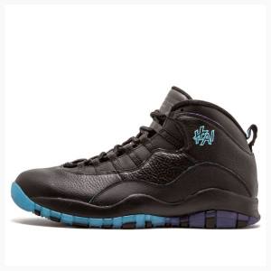 Nike Retro Shanghai Basketskor Air Jordan 10 Herr Svarta Blå | JD-487KX