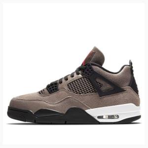 Nike Retro Taupe Haze Basketskor Air Jordan 4 Herr Svarta Bruna | JD-249QR