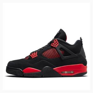 Nike Retro Thunder Basketskor Air Jordan 4 Herr Svarta Röda | JD-738ZV