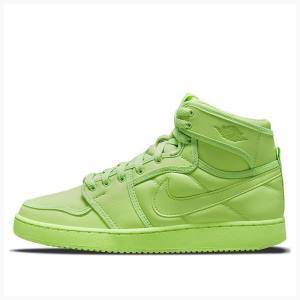 Nike SP AJKO Billie Eilish Basketskor Air Jordan 1 Dam Gröna | JD-103TE