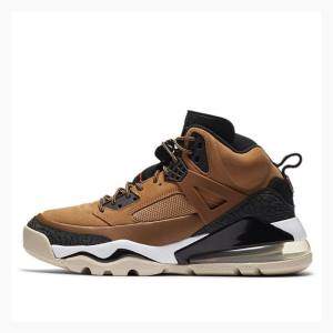 Nike Spizike 270 Boot Wheat Basketskor Air Jordan Herr Svarta Bruna | JD-623AC