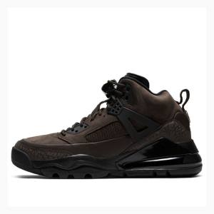 Nike Spizike 270 Dark Brown Basketskor Air Jordan Herr Mörkbruna Svarta | JD-156HN