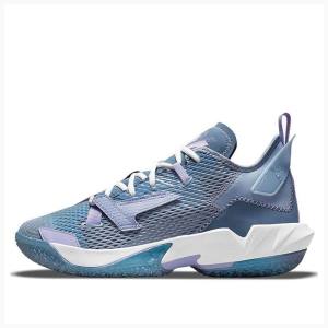 Nike Why Not Zer0.4 PF 4 Basketskor Air Jordan Herr Blå Vita | JD-427NM