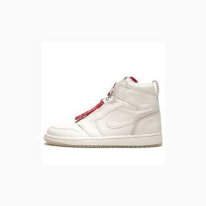 Nike X Anna Wintour Retro High Zip AWOK Basketskor Air Jordan 1 Dam Vita | JD-691XO