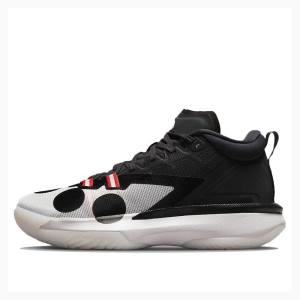 Nike X Naruto Zion 1 SP PF Basketskor Air Jordan Herr Vita Svarta | JD-685SE