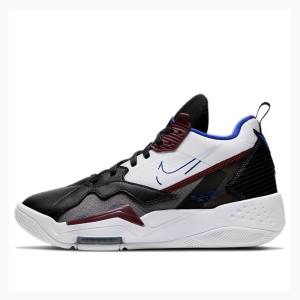 Nike Zoom 92 Basketskor Air Jordan Dam Svarta Vita Blå | JD-652LJ