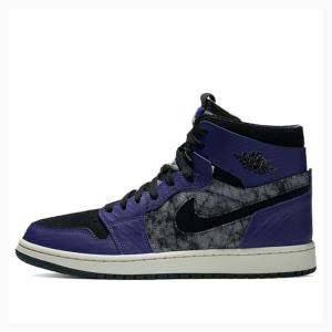 Nike Zoom Air CMFT BBS Bayou Boys Basketskor Air Jordan 1 Herr Lila Svarta | JD-183PK