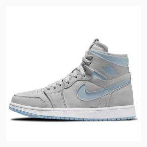 Nike Zoom CMFT Basketskor Air Jordan 1 Dam Grå | JD-295PN