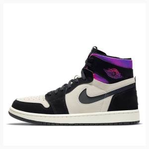 Nike Zoom CMFT PSG PSG Basketskor Air Jordan 1 Herr Lila Svarta | JD-436ZH