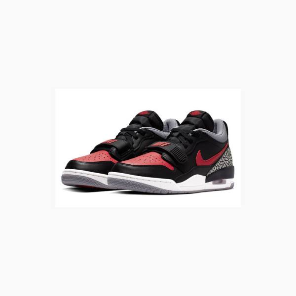 Nike Legacy 312 Low Bred Cement Sneakers Air Jordan Herr Svarta Röda | JD-318SQ