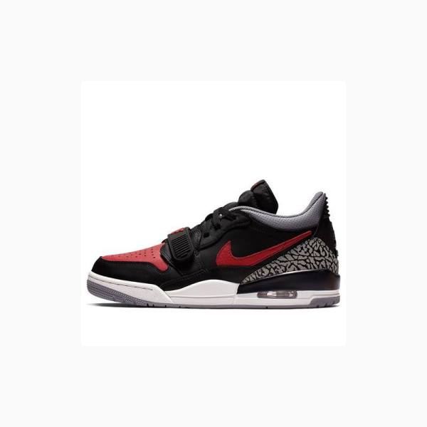 Nike Legacy 312 Low Bred Cement Sneakers Air Jordan Herr Svarta Röda | JD-318SQ