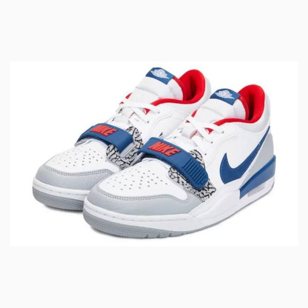 Nike Legacy 312 Low French Sneakers Air Jordan Dam Vita Blå Röda | JD-418KN