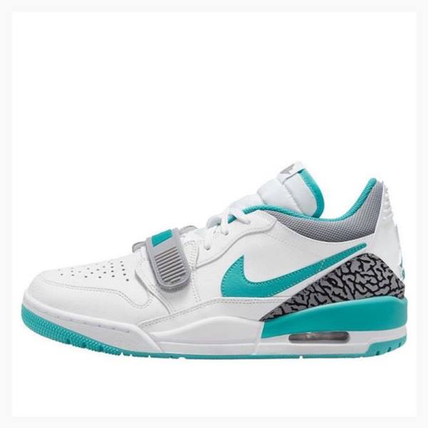 Nike Legacy 312 Low Washed Teal Sneakers Air Jordan Herr Vita Gröna | JD-534GF