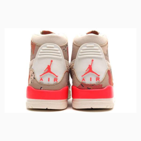 Nike Legacy 312 Sail Desert Camo Infrared Basketskor Air Jordan Herr Bruna Röda | JD-451XP