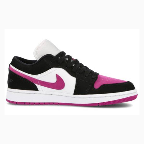 Nike Low Cactus Flower Sneakers Air Jordan 1 Dam Svarta Lila | JD-623PG