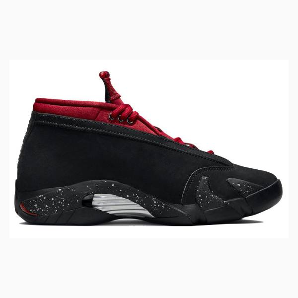 Nike Low Red Lipstick Sneakers Air Jordan 14 Dam Svarta Röda | JD-846BW