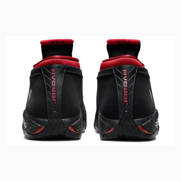 Nike Low Red Lipstick Sneakers Air Jordan 14 Dam Svarta Röda | JD-846BW