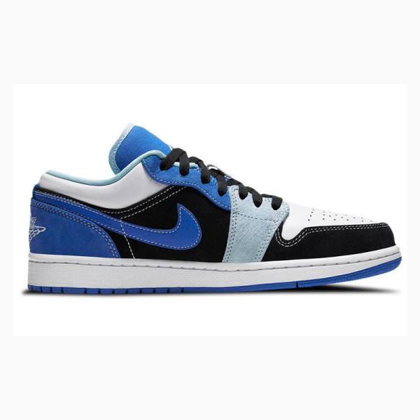 Nike Low SE 'Racer Blue' Sneakers Air Jordan 1 Herr Svarta Blå | JD-391LD