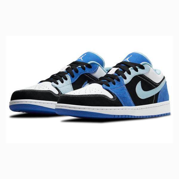 Nike Low SE 'Racer Blue' Sneakers Air Jordan 1 Herr Svarta Blå | JD-391LD