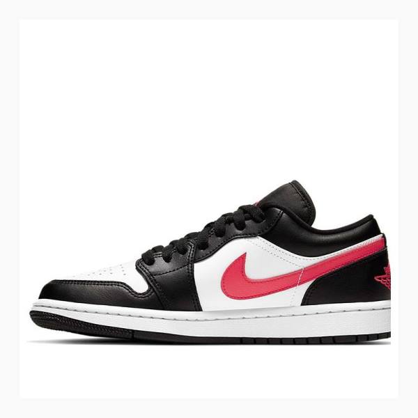 Nike Low Siren Sneakers Air Jordan 1 Dam Svarta Röda | JD-049KC