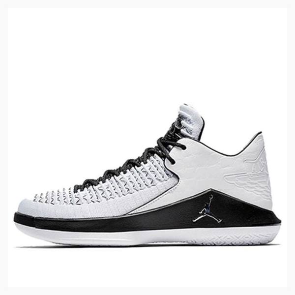 Nike Low Sneakers Air Jordan 32 Herr Vita Svarta | JD-985PU