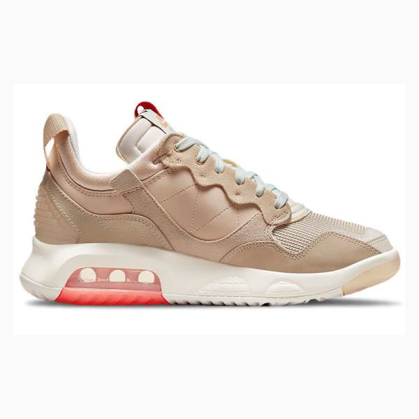 Nike MA2 Shock Absorption Wear-resistant Cozy Low Sneakers Air Jordan Herr Khaki Röda | JD-738BG