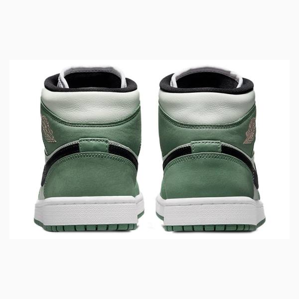 Nike Mid SE 'Dutch Green' (W) Basketskor Air Jordan 1 Dam Gröna Svarta | JD-147JQ