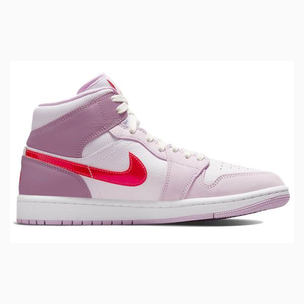 Nike Mid Valentines Day Basketskor Air Jordan 1 Dam Röda Lila | JD-578TF