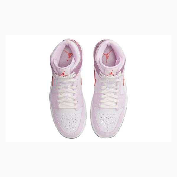 Nike Mid Valentines Day Basketskor Air Jordan 1 Dam Röda Lila | JD-578TF