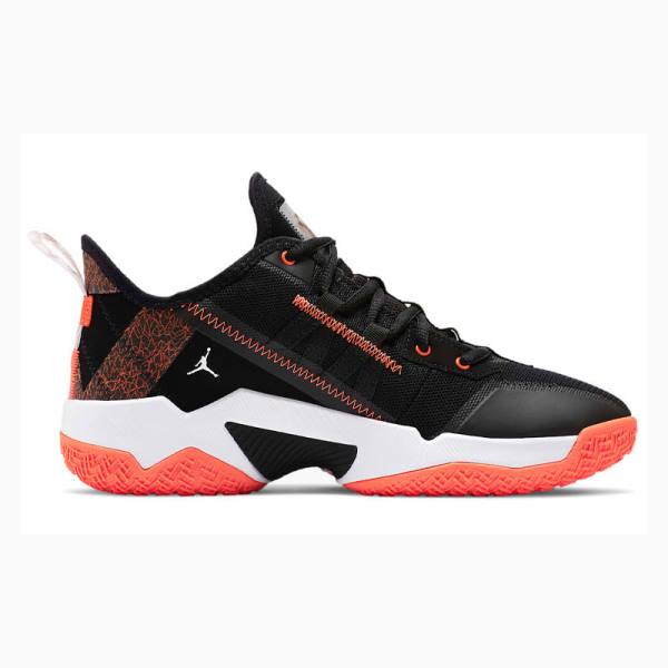 Nike One Take 2 PF Russell Westbrook2 Tävling Basketskor Air Jordan Herr Svarta Orange Vita | JD-038SU