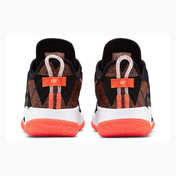 Nike One Take 2 PF Russell Westbrook2 Tävling Basketskor Air Jordan Herr Svarta Orange Vita | JD-038SU