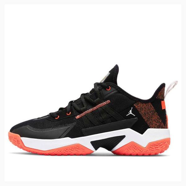 Nike One Take 2 PF Russell Westbrook2 Tävling Basketskor Air Jordan Herr Svarta Orange Vita | JD-038SU