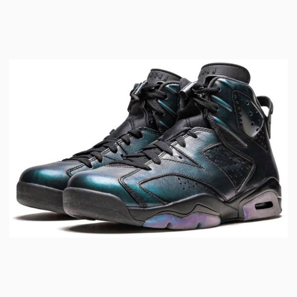 Nike Retro AS All-Star - Chameleon Basketskor Air Jordan 6 Herr Svarta | JD-687UO