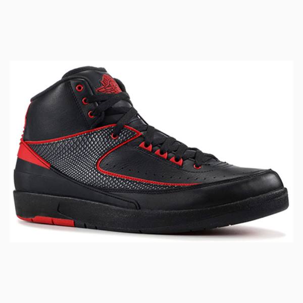 Nike Retro Alternate Basketskor Air Jordan 2 Herr Svarta Röda | JD-031GB