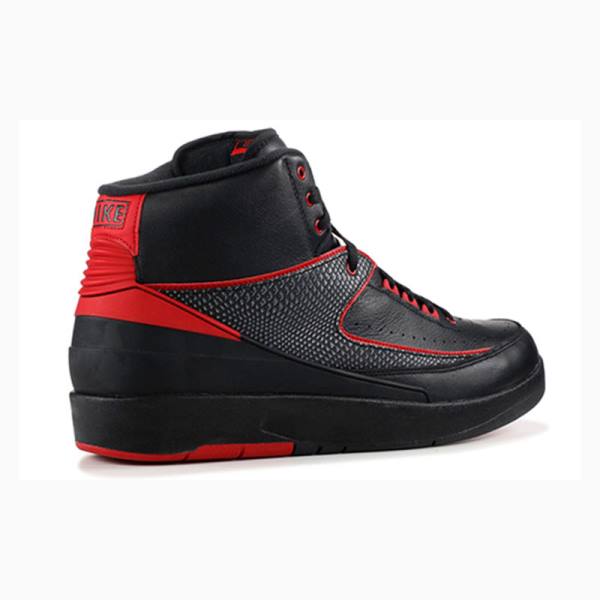 Nike Retro Alternate Basketskor Air Jordan 2 Herr Svarta Röda | JD-031GB